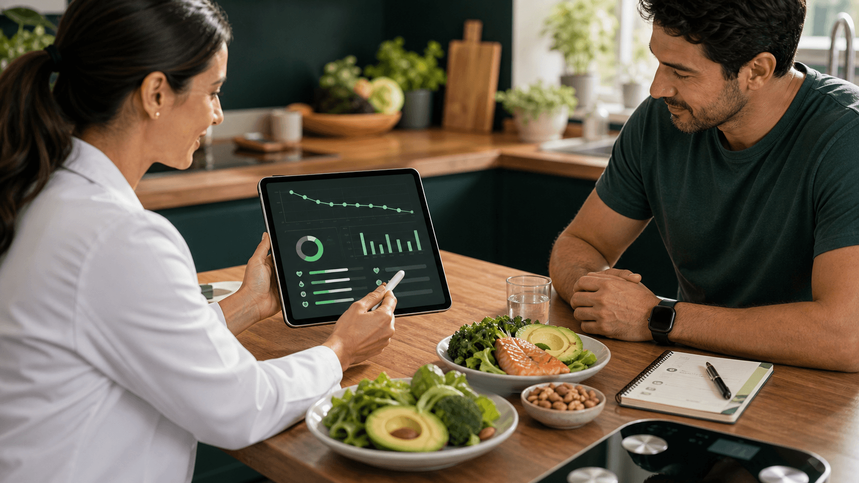 Paciente em atendimento nutricional comportamental